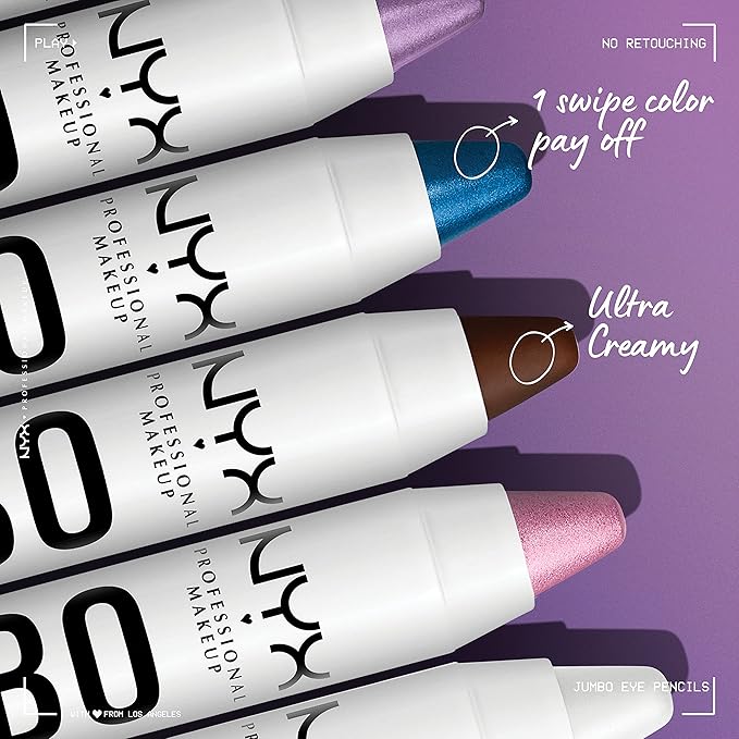 NYX PROFESSIONAL MAKEUP Jumbo Eye Pencil, Blendable Eyeshadow Stick Eyeliner Pencil - Donut (Lilac)