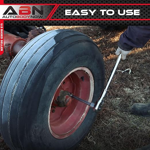 ABN 3/4 Inch Drive Industrial Extendable Ratchet - 19 to 29in Telescoping Locking Shaft Reversible Torque Wrench