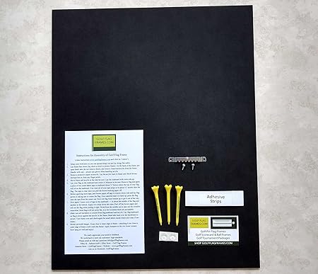 16x20 Mahogany Color, Moulding brn-002, Green Mat (Holds 13x17 Masters Golf Flags; Flag not incl)