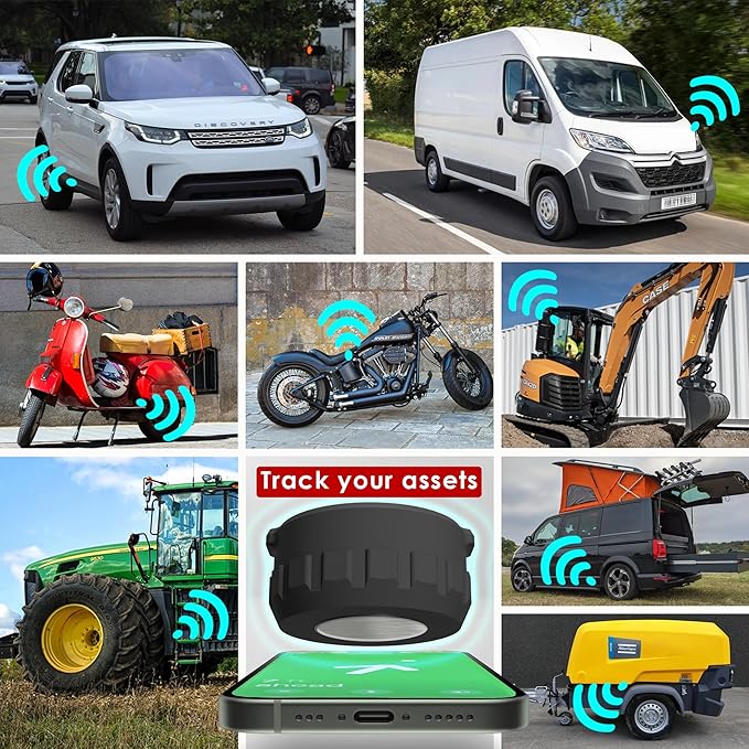 Ultra Strong Neodymium AirTag Magnetic Case for Apple Tag Waterproof AirTag Magnet Holder, Adhesive, Strap Mount Zip-Tied Easy Screw On Secure Attach Air Tag for Car (Magnetic)