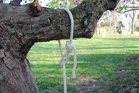 Nylon Rope, Paracord 550 Works Well for Camping Hiking Utility, Good for Clothesline, Tie, Pull, Swing and More - 14 Inch by 80 Ft. White