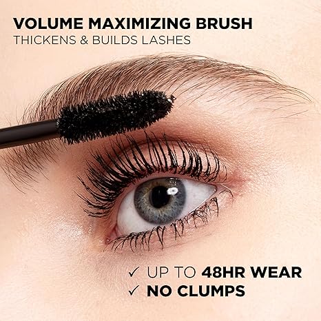 LOreal Paris Makeup Voluminous Original Volume Building Waterproof Mascara, Carbon Black, 0.23 Fl Oz