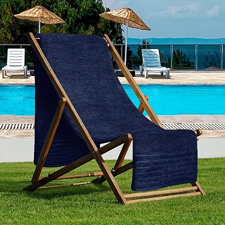 Tens Towels Pack of 1 Jumbo Bath Sheet 40 x 80 Inches, Extra Large Light Weight, Quicker to Dry, 100 Cotton, Super Soft Absorbent, Perfect to Wrap Yourself in, Navy