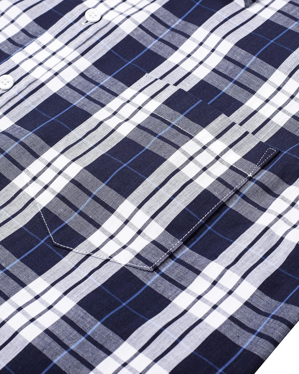 These premium cotton-blend plaid shirts from Alimens & Gentle come in a variety of stylish designs to complement any outfit.