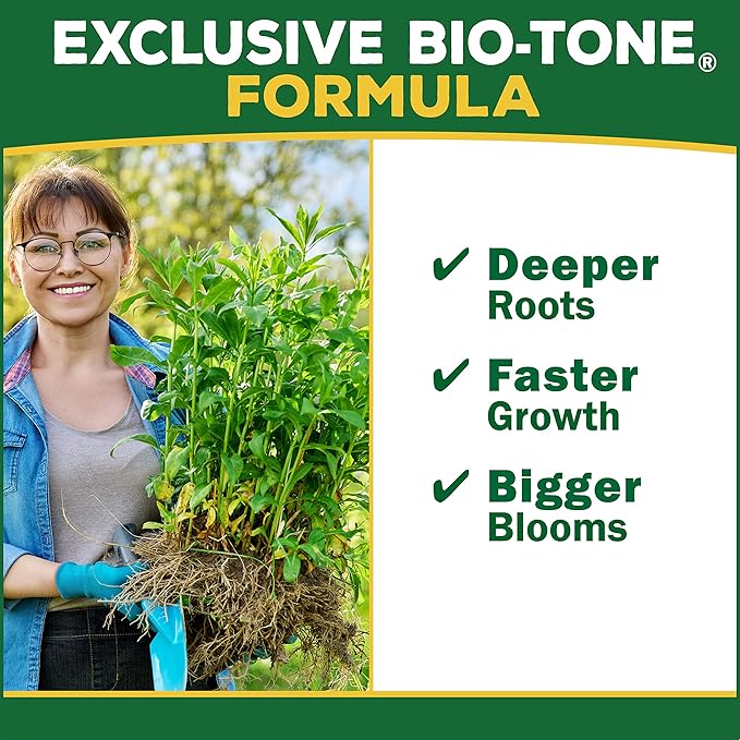 Espoma Organic Plant-Tone 5-3-3 Natural Organic All Purpose Plant Food; 4 lb. Bag; The Original Organic Fertilizer for All Flowers, Vegetables, Trees, and Shrubs.