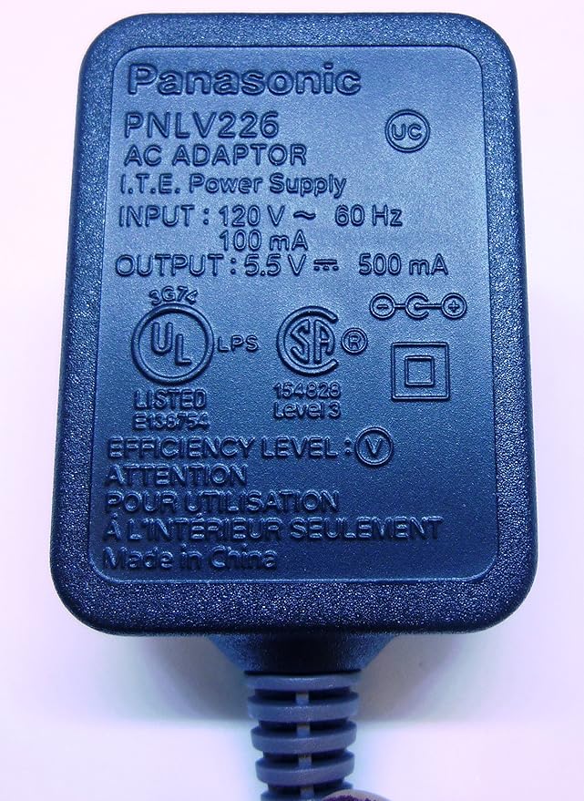 Panasonic PNLV226 AC Adapter Replacement for KX-TGFA30 Panasonic Phones