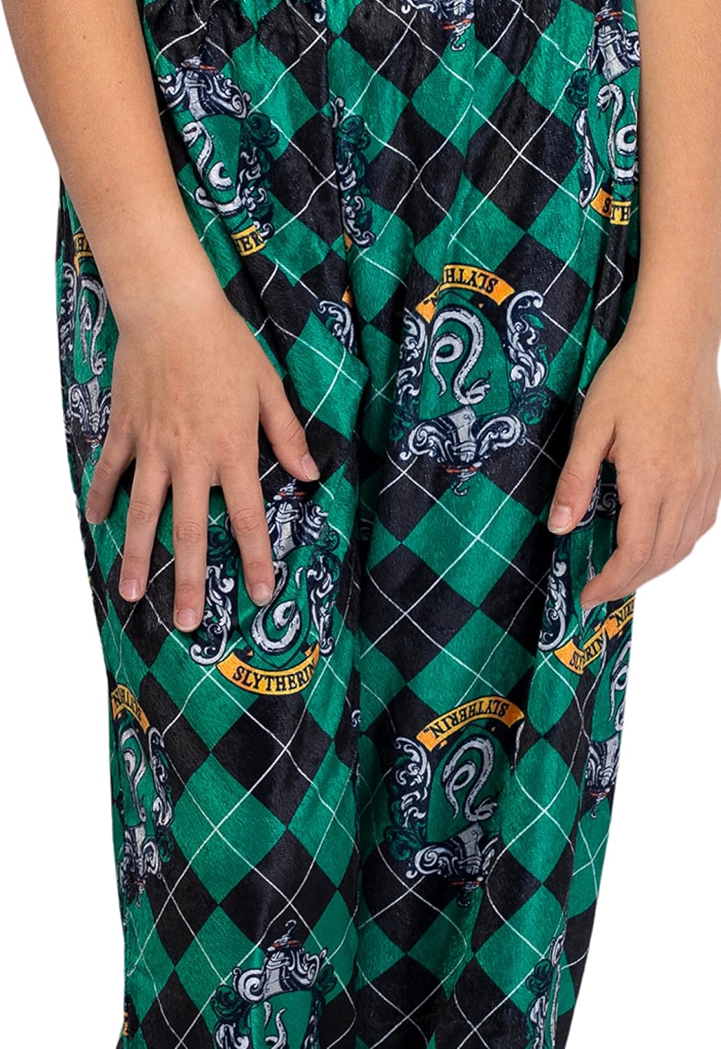 Harry Potter Big Girls Hogwarts Houses Crest Lounge Pants Pajamas.