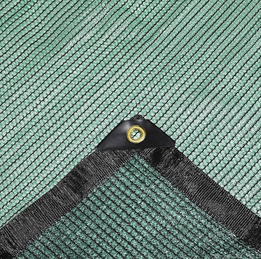 e.share 70% Shade Cloth, Taped Edge Sun Shade Netting with Grommets for Garden Patio,Flower Plant Covers Porch Screen, Garden Pergola Cover, Greenhouse, Car Cover,Chicken Coop (12 Ft X 6 Ft, Green)