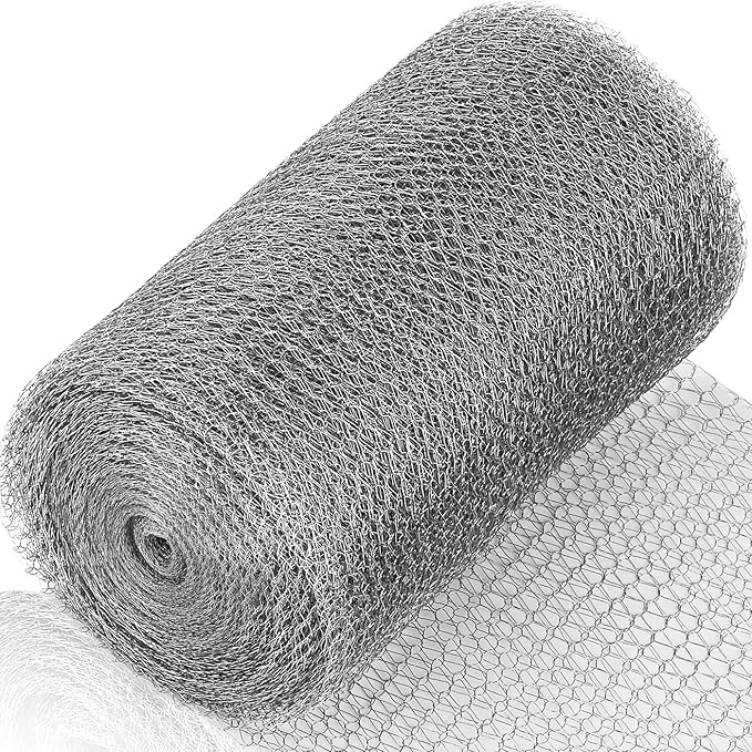Valchoose Upgraded Not Rusty 5X 30 Ft Stainless Steel Mesh Gap Blocker, Flexible Stainless Steel Wool Holding up Well Tight Spots, Wire Mesh Hole Fill Fabric, Stainless Steel Mesh Roll Easy to Work