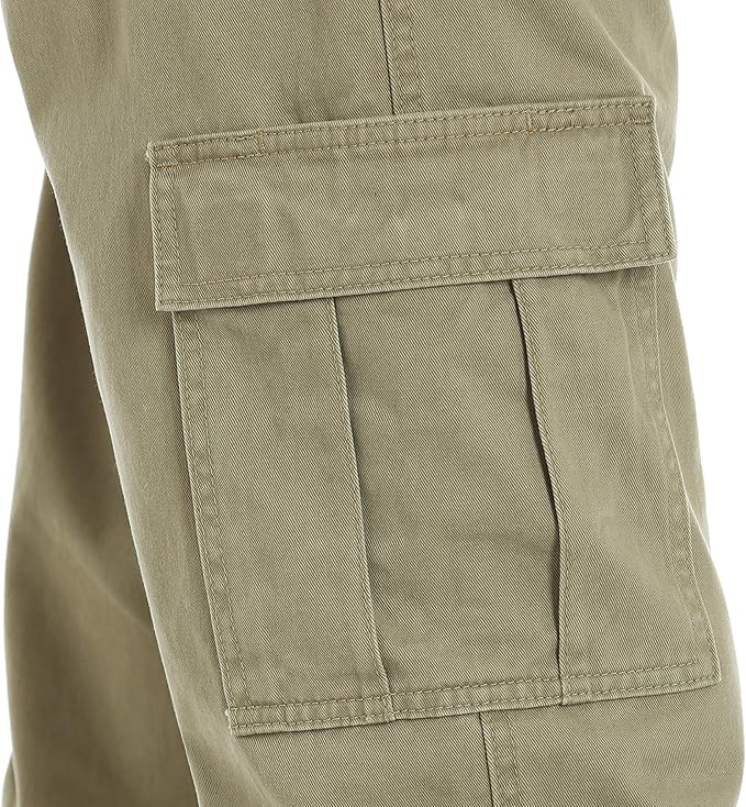 Wrangler Authentics Men's Twill Relaxed Fit Cargo Pant (Logan)