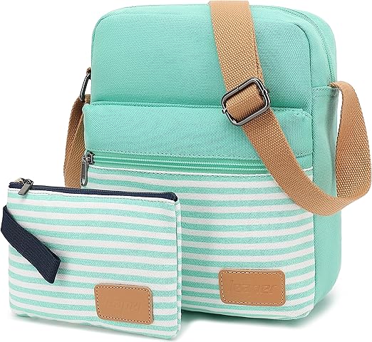 Leaper Girls Crossbody Purses for Kids 2 PCS Cross Body Bag Women Messenger Bag Girls Canvas Bag Cross Body Purse Set