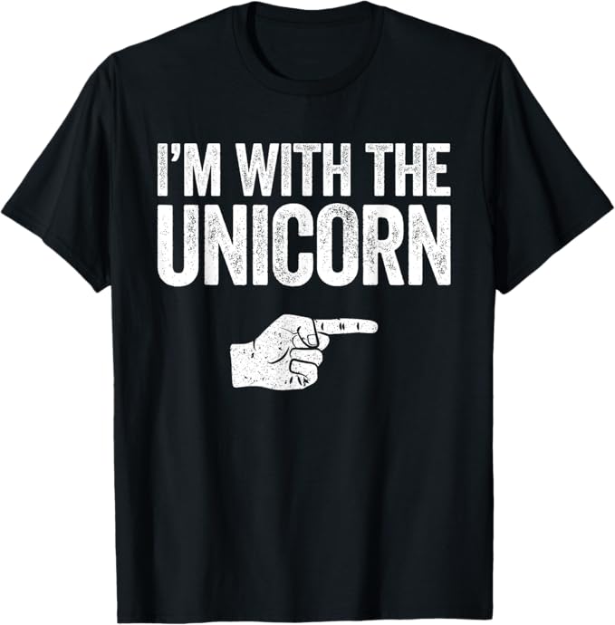 I"mWith The Unicorn T-Shirt Matching Unicorn Costume Shirt T-Shirt