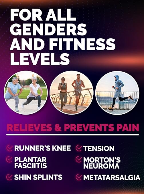 Running Insoles Men Women - Athletic Shock Absorbing Gel Insoles - Runners Knee - Reduce Muscle Soreness - Plantar Fasciitis - for Sport Shoes (S)