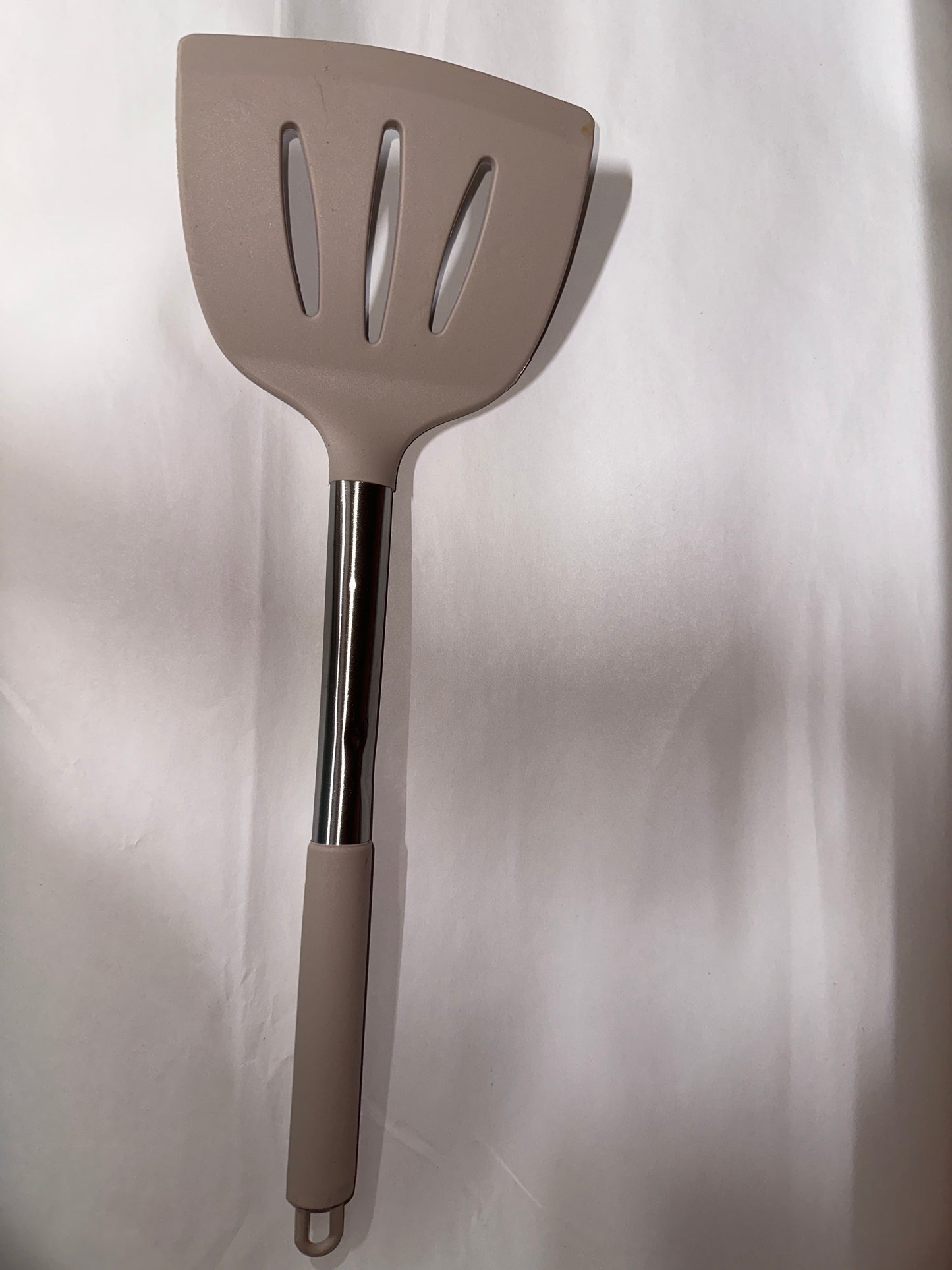 P&P CHEF Silicone Cooking Utensils 1Pc Kitchen Utensil Set for Flipping, Non-stick Slotted & Solid Spatula Turner, Easy Clean & Non-toxic, Khaki