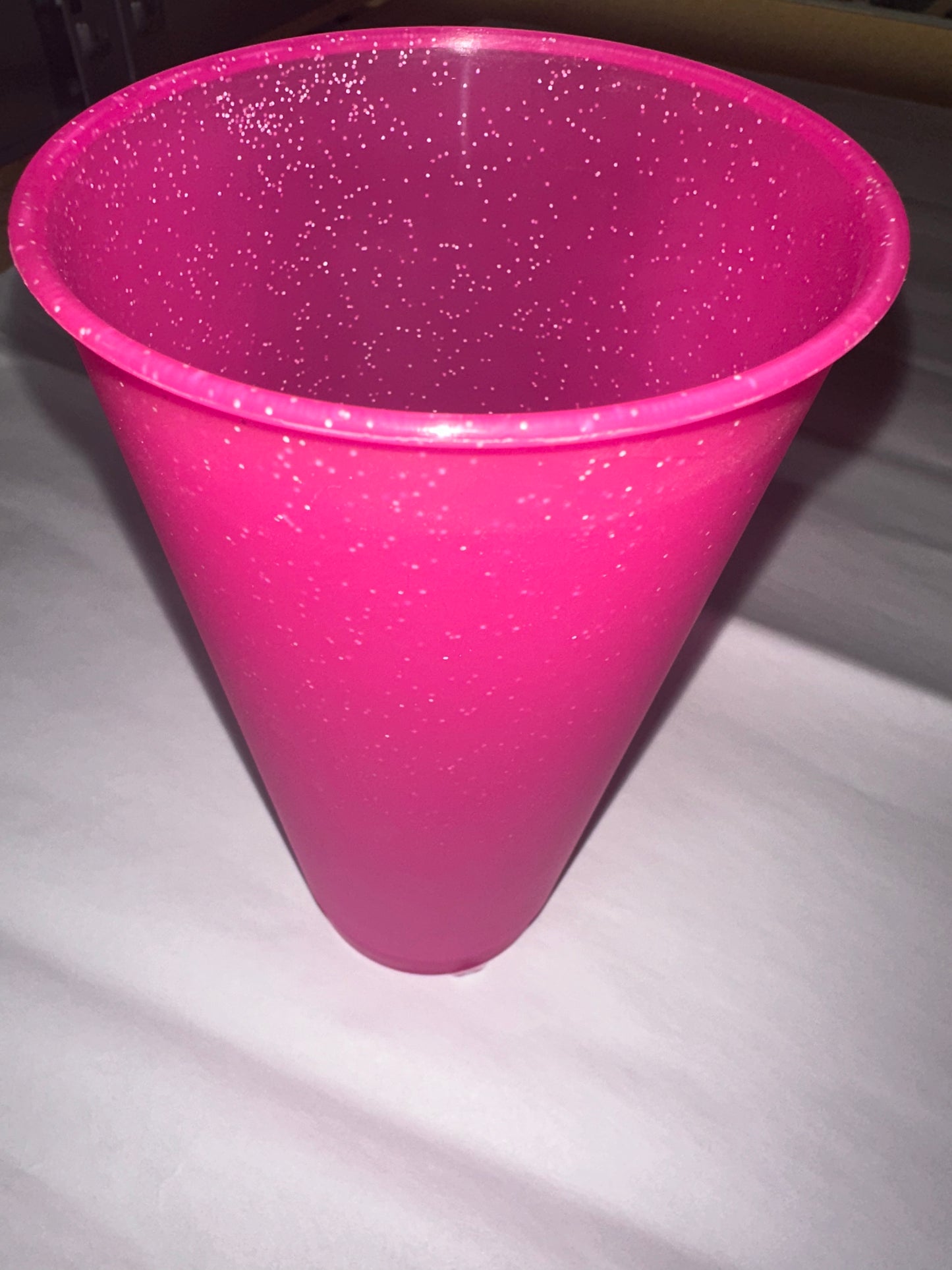 Pink Cups with Glitter