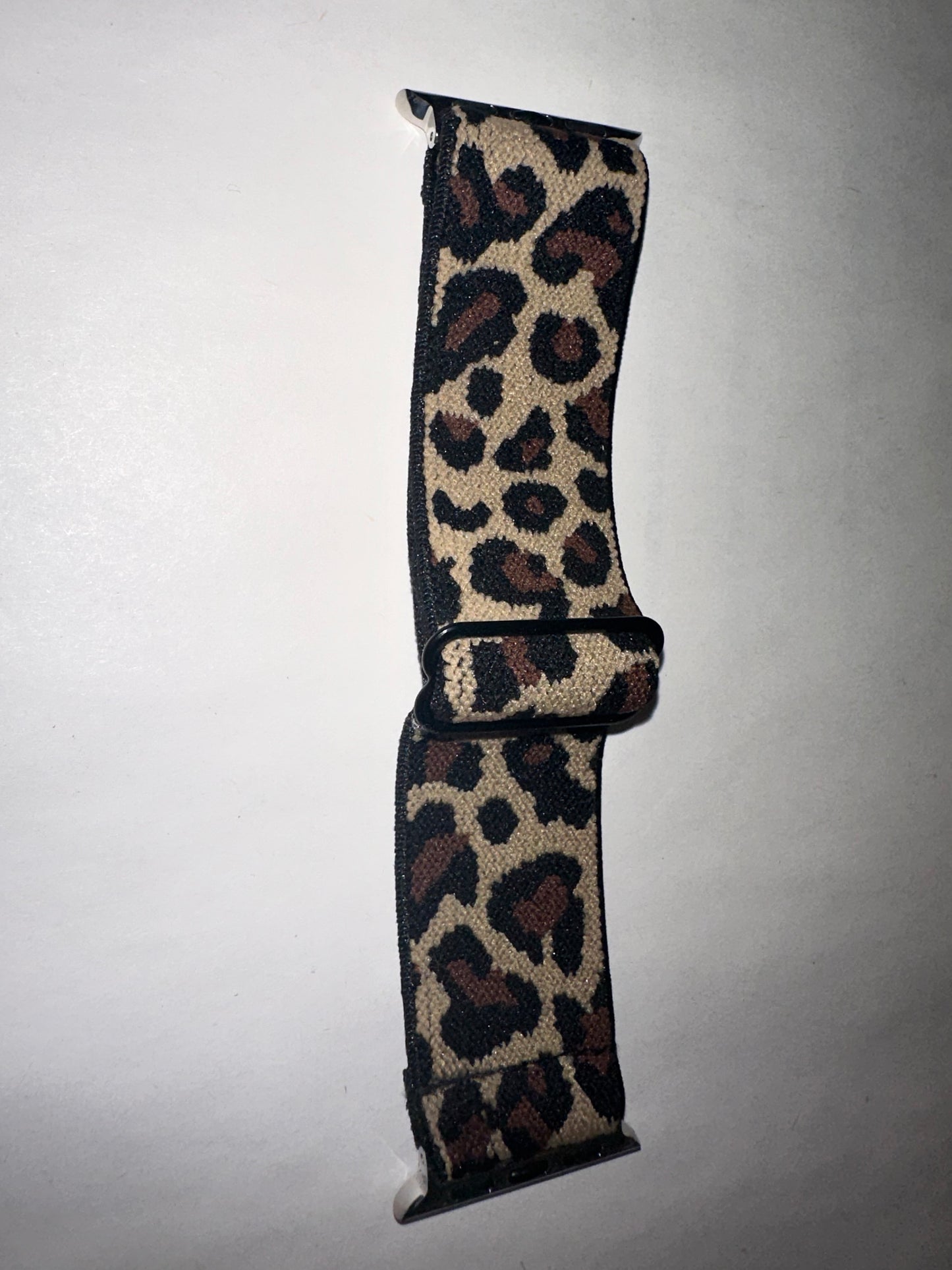 Stretchy Solo Loop Strap Compatible with Apple Watch Band 38mm 40mm 41mm 42mm 44mm 45mm 46mm 49mm,Soft Nylon Elastic Strap Wristband for iWatch series 10 9 8 7 6 5 4 3 2 1 se Ultra Z-Leopard Print