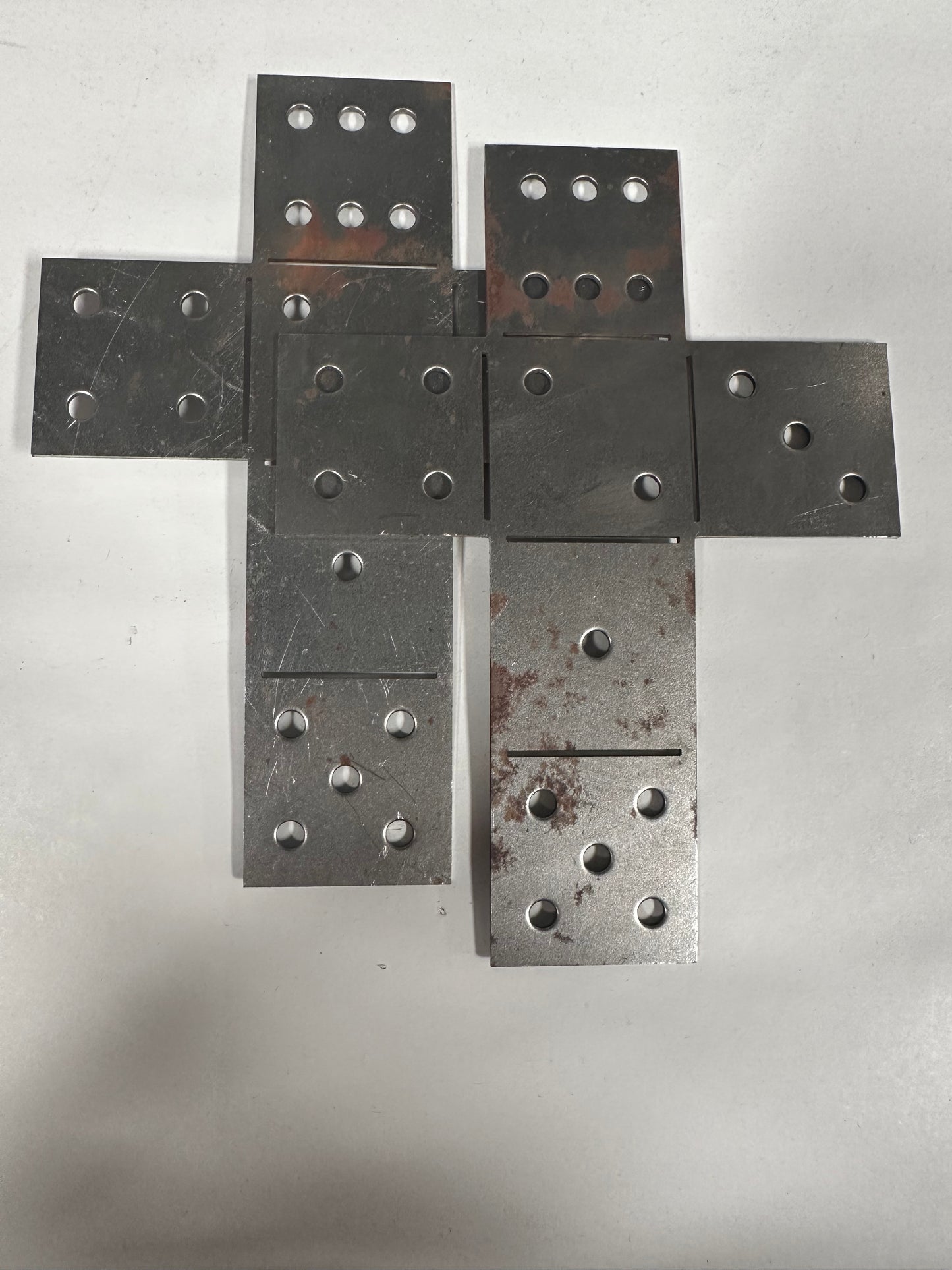 2PCS Welding Kit Dice, Welding Coupons, 1 PC, Mild Steel, 16 Gauge Welding Plate, DIY Square, Welding Practice