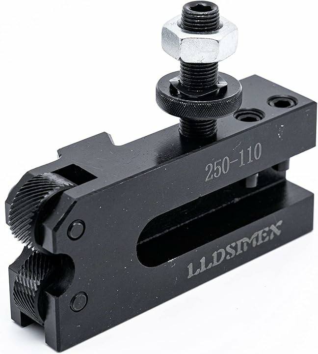 LLDSIMEX 6-12 Inch Lathe Swing Tool Post Knurling Turning Facing Holder AXA (250-110) Quick Change