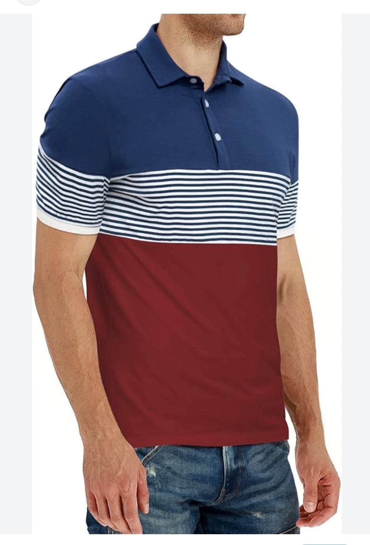 Men's Slim-fit Pique Polo Shirt Quick Dry Breathable Beach Loose Fit