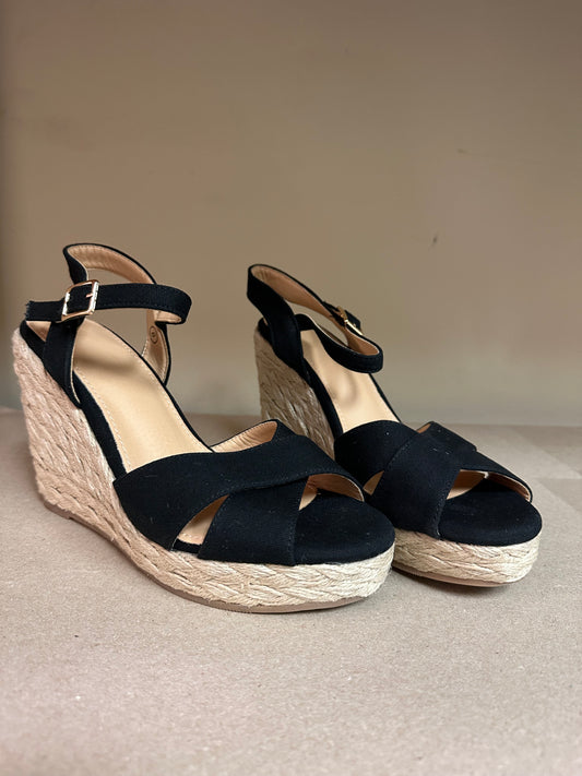 Wedge Platform Sandals for Women, Ankle Strap Buckle Open Toe Sandals Dressy Heels