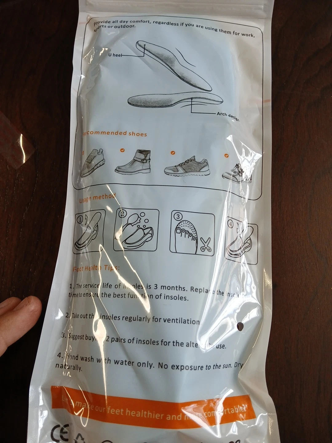 Arch Supports Orthopedic Inserts Men’s Sz 8.5 Women’s Sz 10 NEW ASITVO