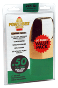 Powerbelt Bullets .50 Caliber Hollow Point 245GR 50-Count