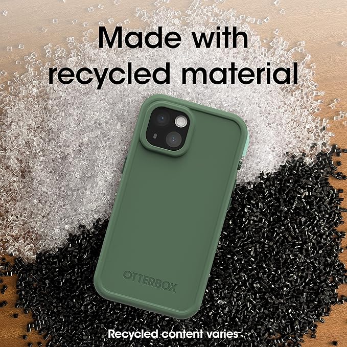OtterBox FRE Series Waterproof Case with MagSafe (Designed by LifeProof) for iPhone 14 Plus - Dauntless (Green)