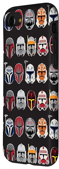 iPhone SE (2020) / 7 / 8 Star Wars The Clone Wars Trooper Helmet Pattern Case