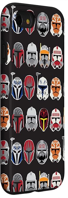 iPhone SE (2020) / 7 / 8 Star Wars The Clone Wars Trooper Helmet Pattern Case