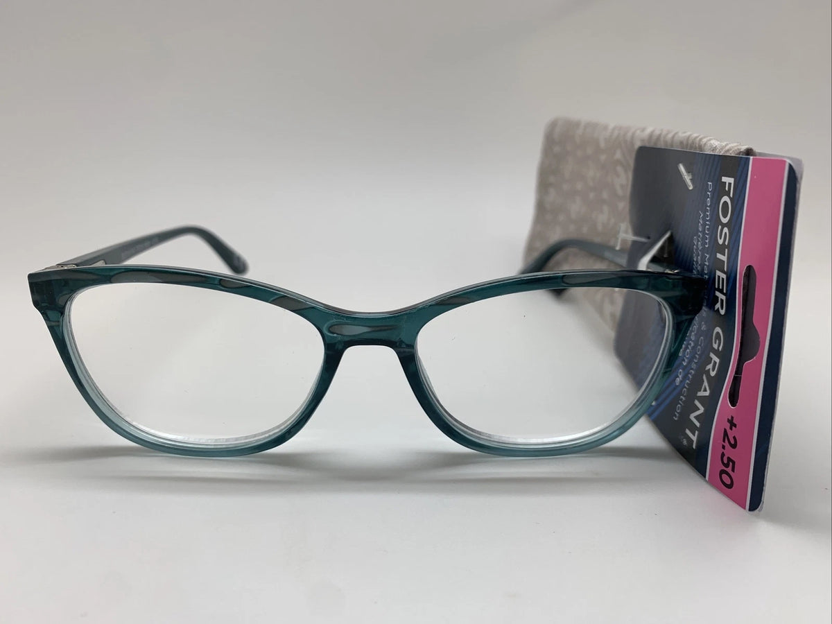 Foster Grant Reading Glasses +2.50 Premium Material and construction Aviana teal