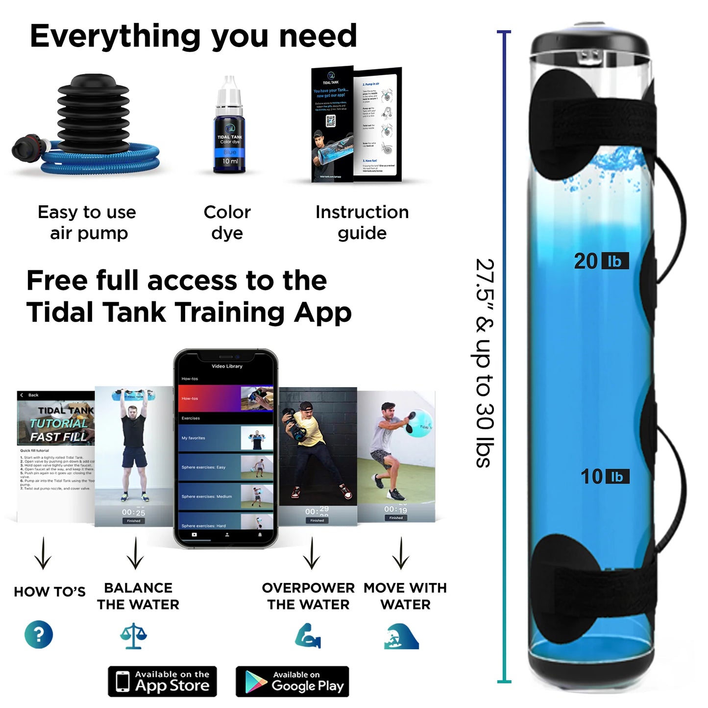 Tidal Tank Slim Up to 30 lbs (12kg)