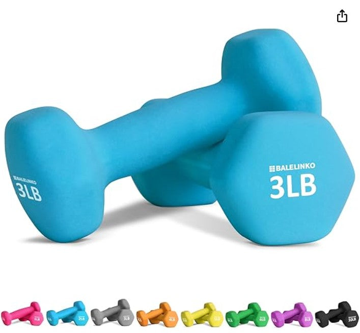 Balelinko Home Gym Equipment Workouts Strength Training Weight Loss Pilates Weights Yoga Sets Weights for Women, Men, Seniors and Youth