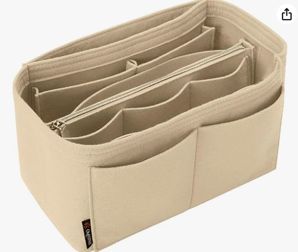 OMYSTYLE Purse Organizer Insert, Felt Tote Bag Organizer Insert with 5 Sizes, Handbag Dividers for Inside Purse, Compatible with Longchamp, Neverful, Speedy and More