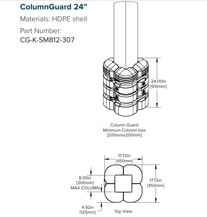McCue 24" Column Guard (CG-K-SM812-307)