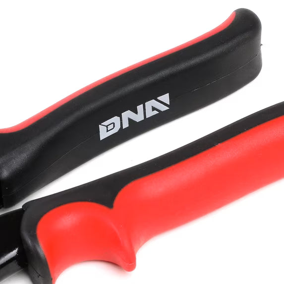 DNA Motoring TOOLS-00110 Heavy Duty Alloy Steel Multipurpose 10" Serrated jaws Straight Cut Tin Snip w/Locking Latch