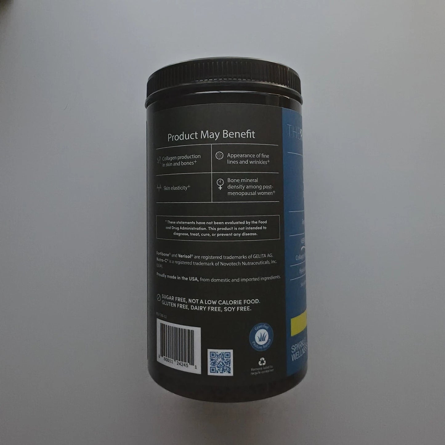 The Pause Nutrition - Skin & Bone Collagen - Acai Lemonade Flavor - 14.9oz