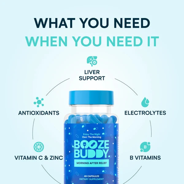 Booze Buddy Great Nights, Better Mornings