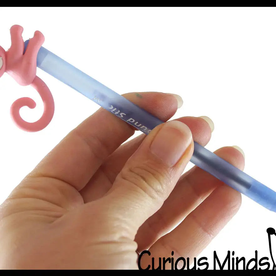Wholesale 1 Cute Monkey Animal 3D Adorable Erasers - Eraser Pencil Top- Blue