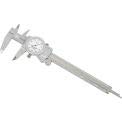 Starrett 1202-6 Dial Caliper, Stainless Steel, White Face, 0-6" Range, -0.001" Accuracy, 0.001" Resolution