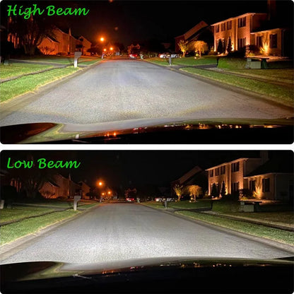 Alla Lighting 10000lm HB5 9007 LED Bulbs Dual High Low Beam Headlights , 6000K Xenon White Extremely Super Bright TS-CR Replacement