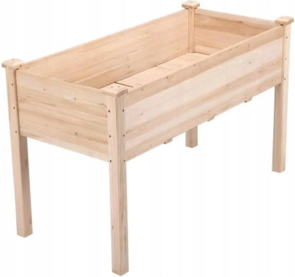 Wooden flower box for planting plants Standing vegetable pot Yaheetech 613623