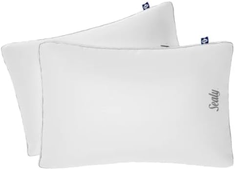 Sealy-Sterling Collection Down-Alternative Pillow, 2-Pack - 400 Thread Count Tencel™ & Cotton Cover Blend (18in x 26in)