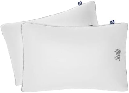 Sealy-Sterling Collection Down-Alternative Pillow, 2-Pack - 400 Thread Count Tencel™ & Cotton Cover Blend (18in x 26in)