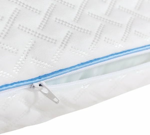 Pure lux Gel Memory Foam Adjustable Cooling Pillow, Queen 2 Pack, 20 x 28 inches