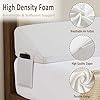 Homemate Queen Size（60"x10"x6"） Bed Wedge Pillow Stopper - Bed Gap Filler(0-8") - Headboard Pillow - Triangle Bloster Pillow Wedge - White