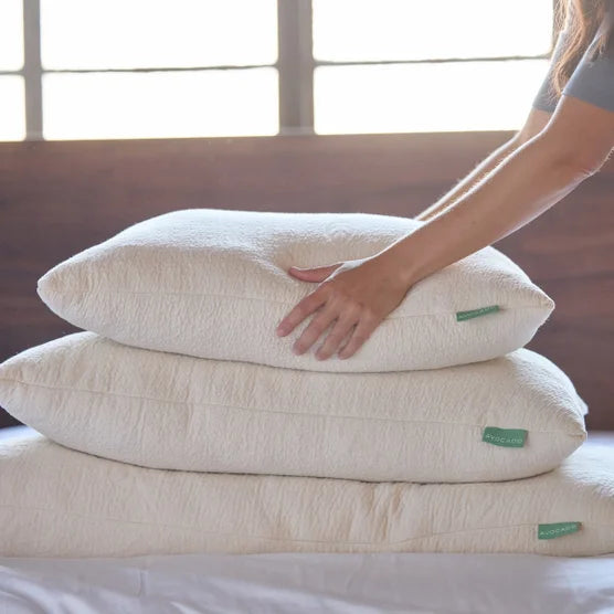 Avocado Organic Pillow Natural Latex Core with Kapok Fiber Fill (Queen (29" x 19"))