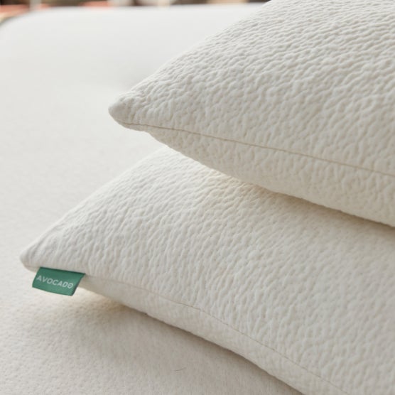 Avocado Organic Pillow Natural Latex Core with Kapok Fiber Fill (Queen (29" x 19"))