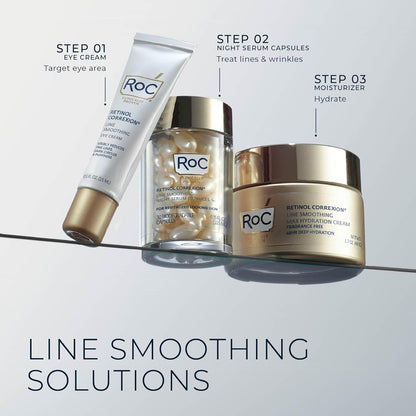 RoC Retinol Correxion Max Hydration Anti-Aging Daily Face Moisturizer with Hyaluronic Acid, Fragrance-Free, Oil Free Skin Care, 1.7 Ounces (Packaging May Vary)
