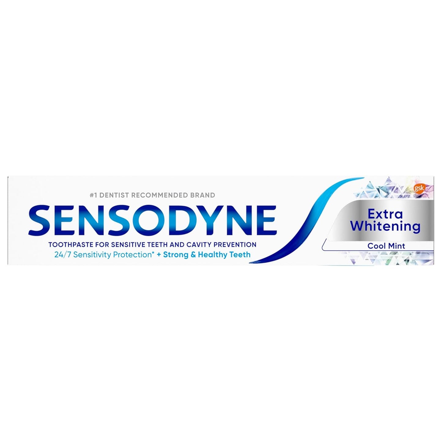 Sensodyne Extra Whitening Sensitive Teeth and Cavity Prevention Whitening Toothpaste, Amazon Exclusive, Cool Mint, Amazon Exclusive- 4 Ounces (Pack of 4)