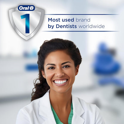 Oral-B Rechargeable Electric Toothbrush, iO3 Limited Deep Clean, 3 Cleaning Modes, Visual Pressure Sensor to Protect Gums, 2 Brush Heads, Travel Case, Black